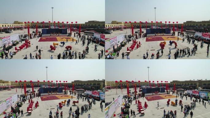 辣椒市场中国农民丰收节舞狮表演