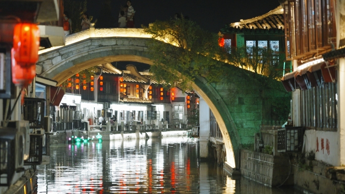 古镇夜景、梦里水乡 、华灯初上