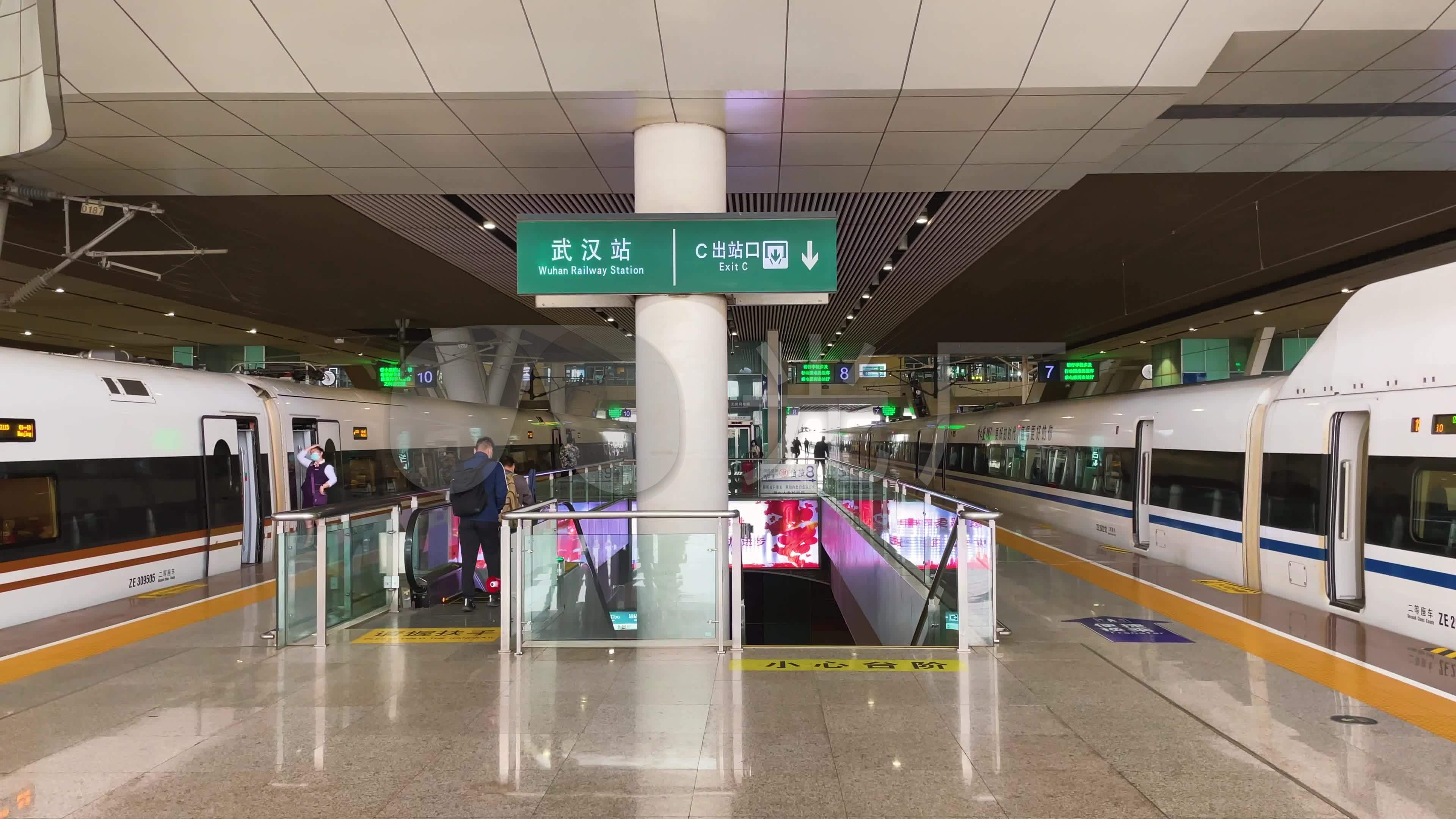 武汉站出站4k实拍