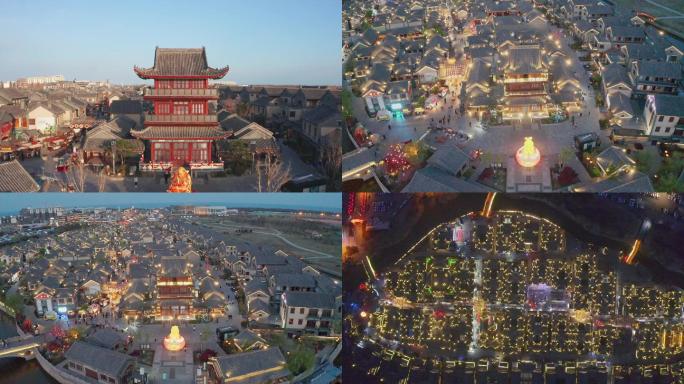 山东日照东夷小镇航拍2.7K