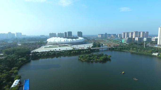 河北衡水城市地标航拍