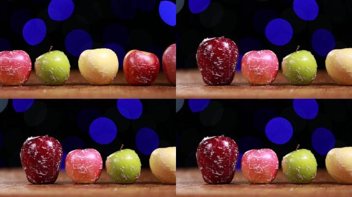 不同品种苹果果蜡对比 (2)