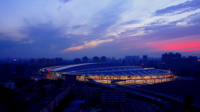 北京南站 延时 高铁站 中国铁路 日转夜