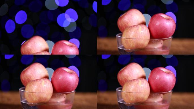 玻璃碗放一碗苹果 (7)