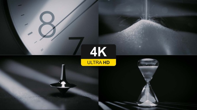 4K时间设计意境设计时钟光影创意空间思考