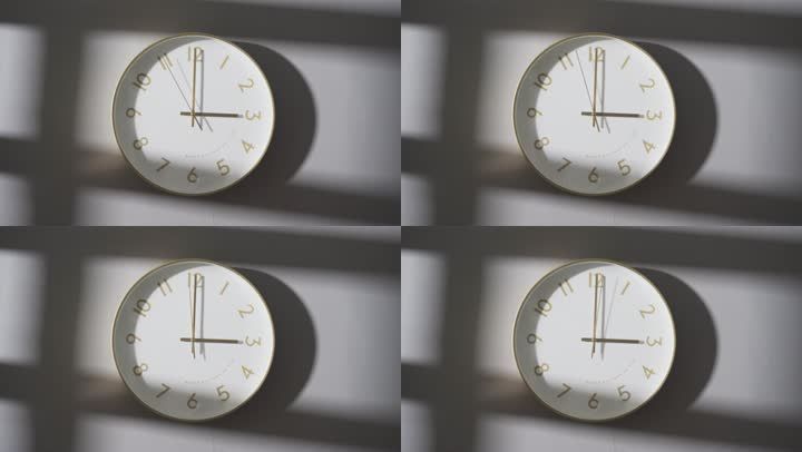 时间_光影_时光流逝_钟表_秒针_3点_3840x2160_高清视频素材下载(编号