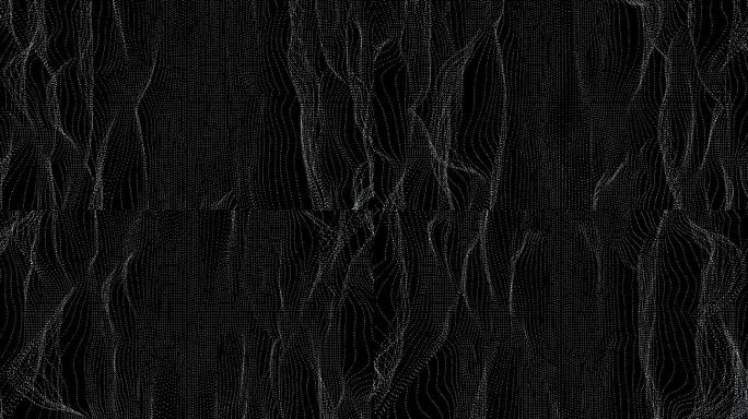 【4K时尚背景】黑白抽象光线几何图形曲线
