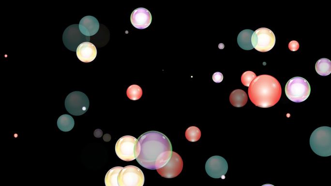 泡泡气泡动态背景视频素材带通道