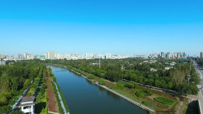 河北衡水市城市航拍