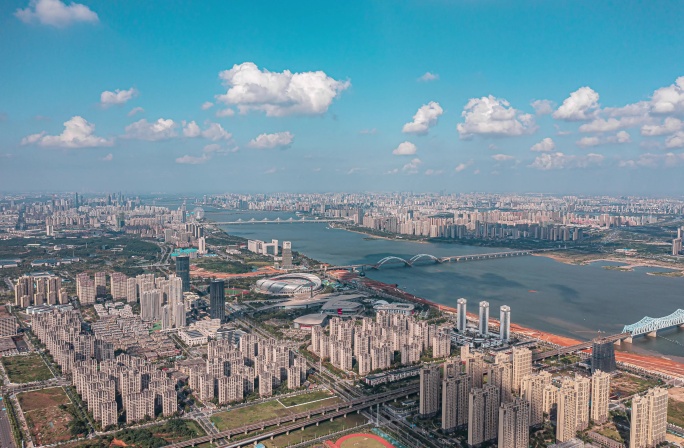 九龙湖赣江全景