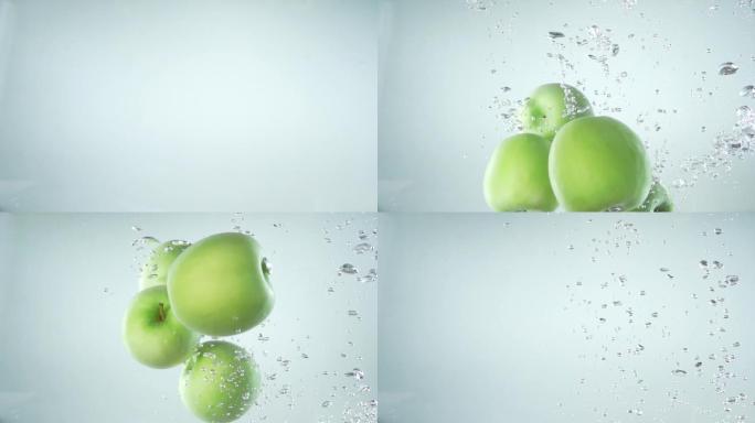 青苹果 水果 实拍 4k 高清素材