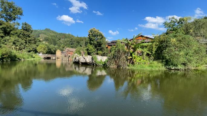 贵州黎平肇兴侗寨-湖泊延时