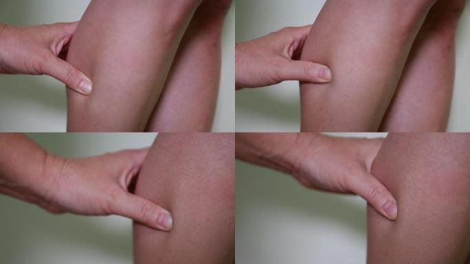 女性腿部穴位按摩膝盖 (8)