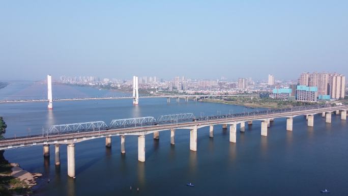 湘潭湘江大桥航拍