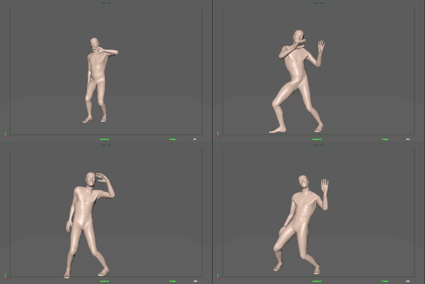 一个简单maya跳舞动画（含参考视频）