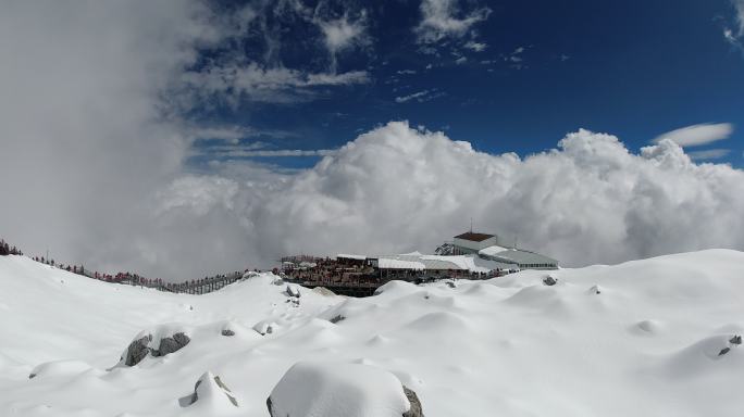 雪山延时 玉龙雪山 旅游 旅拍 风景 云