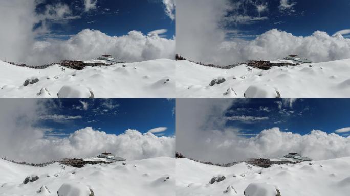 雪山延时 玉龙雪山 旅游 旅拍 风景 云