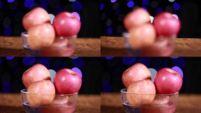 玻璃碗放一碗苹果 (6)
