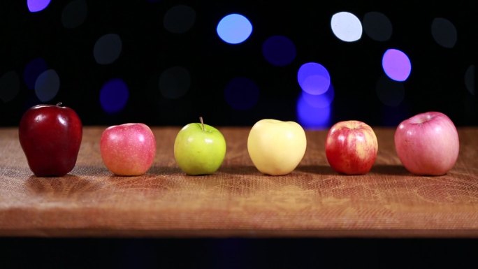 五颜六色的各种苹果 (6)