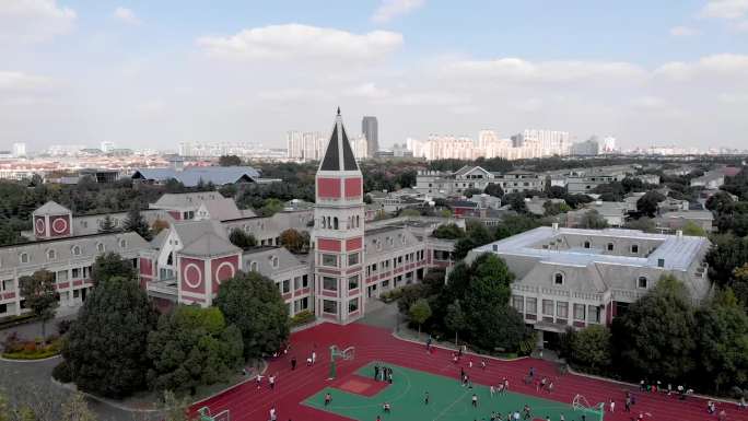 上海市松江区小学初中学校航怕4K素材