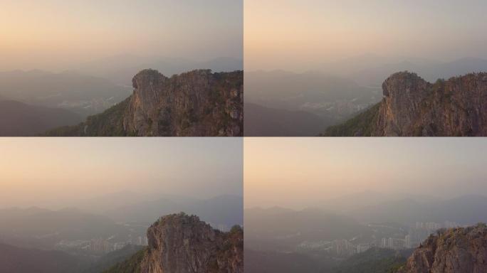 狮子山香港市鸟瞰图