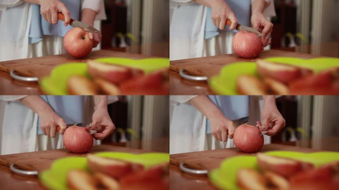 水果刀切苹果 (9)
