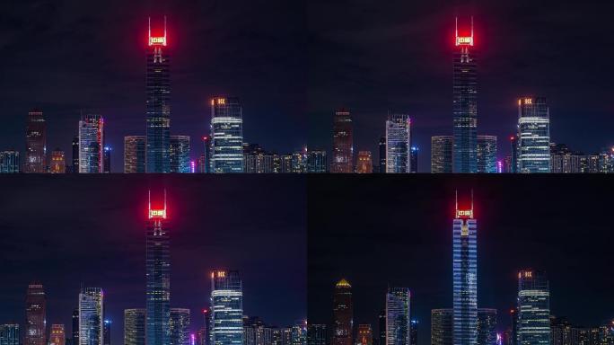 广州中信大厦夜景延时摄影4K