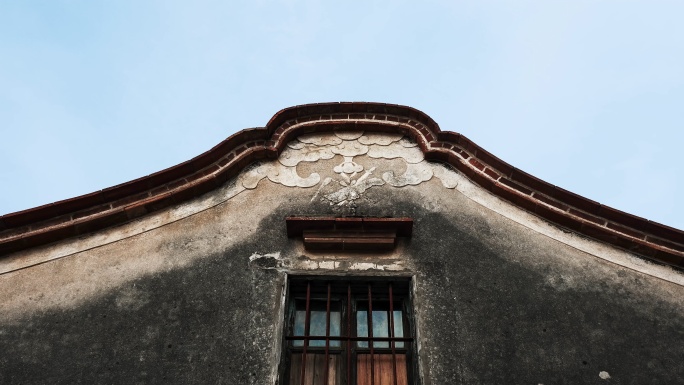 闽南古厝墙角延时