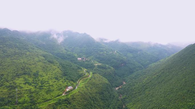 4K 广安 华蓥山航拍  双枪老太婆雕像