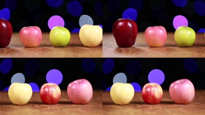 五颜六色的各种苹果 (7)