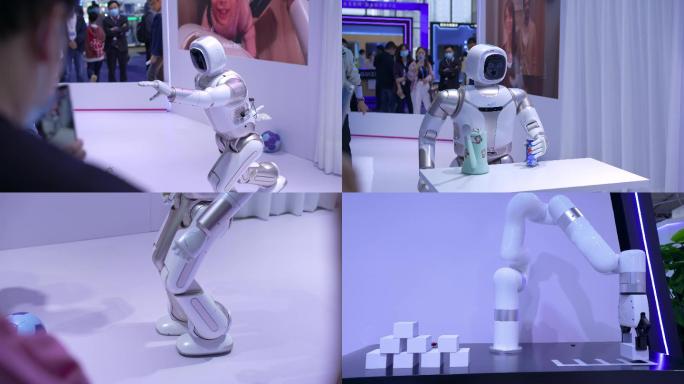 5G时代 智能机器人表演