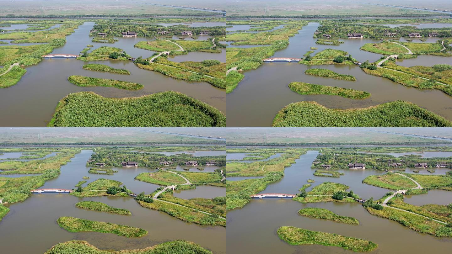 慈溪市杭州湾国家湿地公园航拍