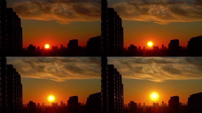 大楼清晨日出03