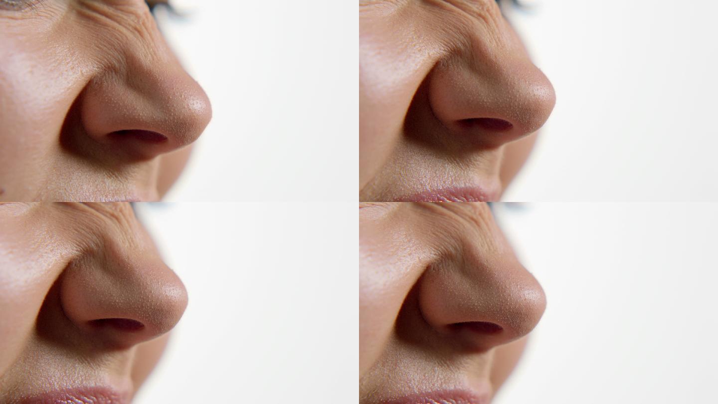 女人鼻子皱纹摄影图片-女人鼻子皱纹摄影作品-千库网
