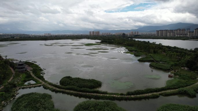 保山清华海航拍大景