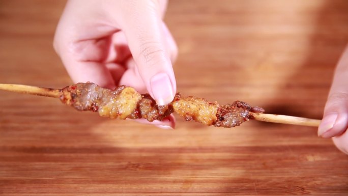 羊油瘦肉烤肉肉串 (11)