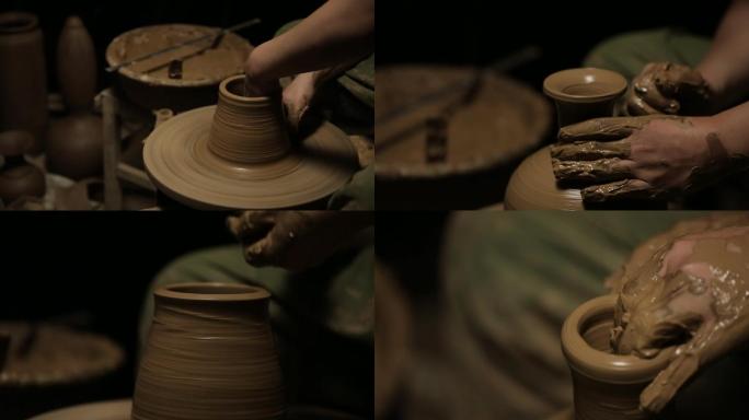 陶瓷黑陶拉胚 陶瓷黑陶制作过程