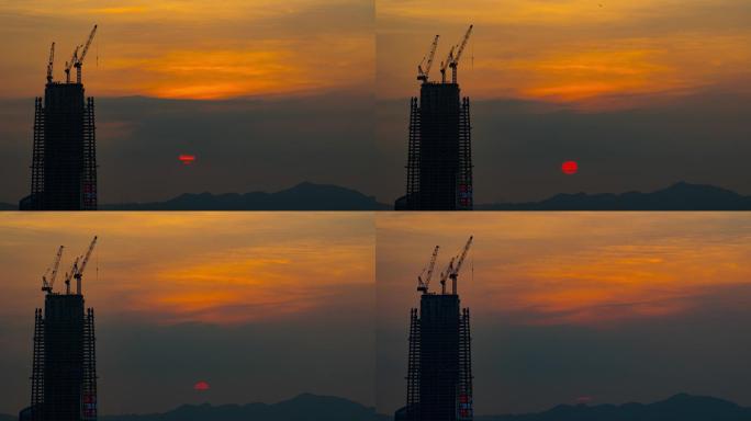 直辖市重庆（重庆建设）日落