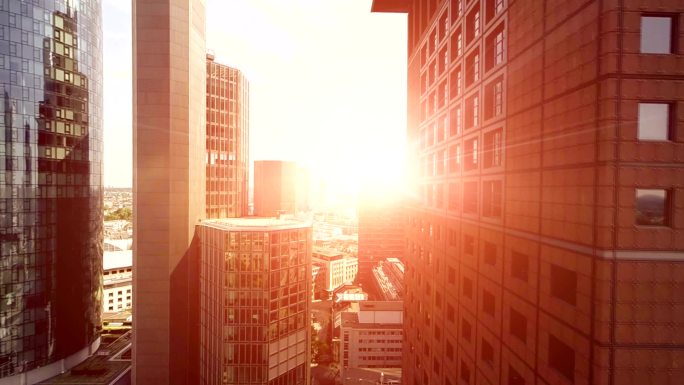城市建筑高楼宣传片航拍视频素材风光