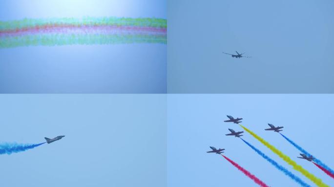 中国珠海航展飞行表演精彩瞬间视频素材4K