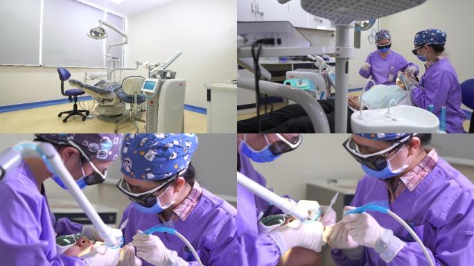 医院医院口腔科牙科激光仪器手术操作