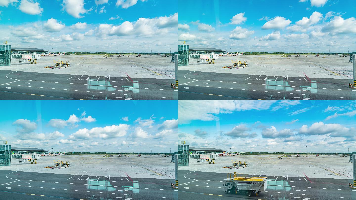 成都天府国际机场航站楼延时摄影4K