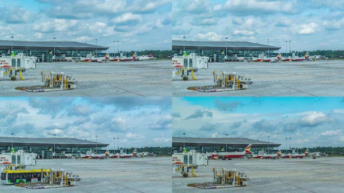 成都天府国际机场航站楼延时摄影4K