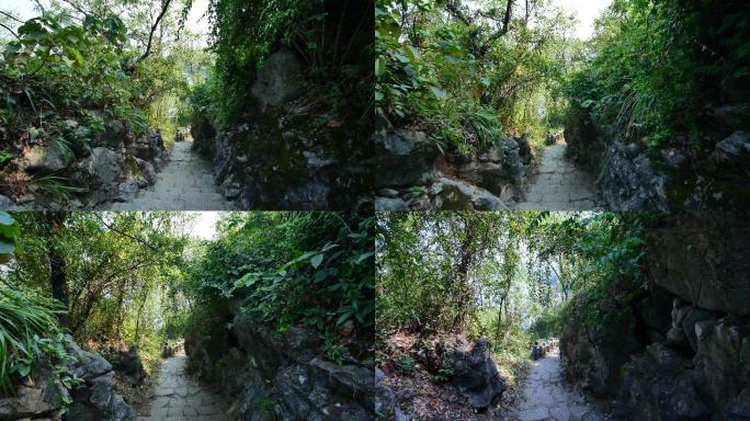 山路爬山登山古道山间小路