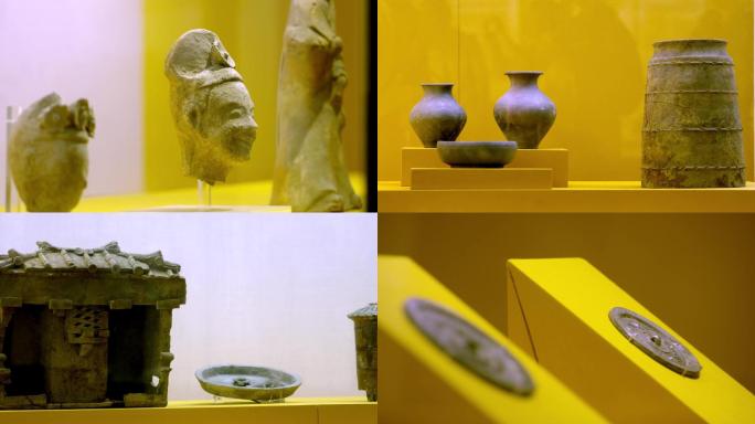 四川武侯祠、文物展览、雕塑、石像、陶瓷