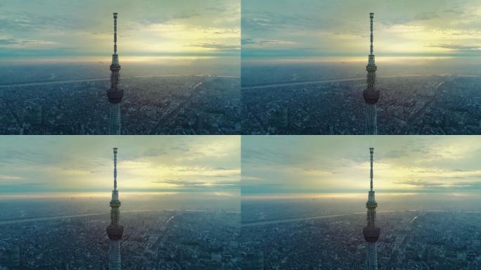 日本东京的空中拍摄