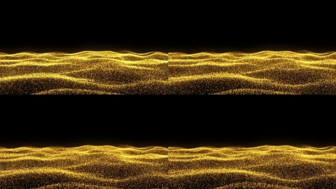 波浪粒子金沙（无缝循环/Alpha通道）