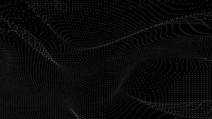 【4K时尚背景】黑白抽象粒子图形炫酷光点