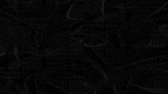 【4K时尚背景】黑白抽象粒子图形炫酷光点