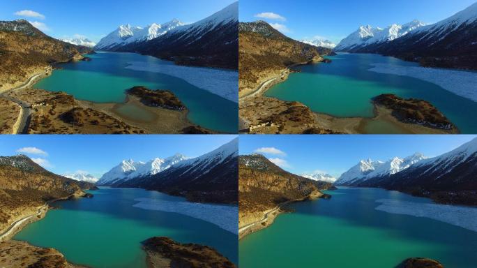 西藏风景西藏宣传片天然湖泊雪山